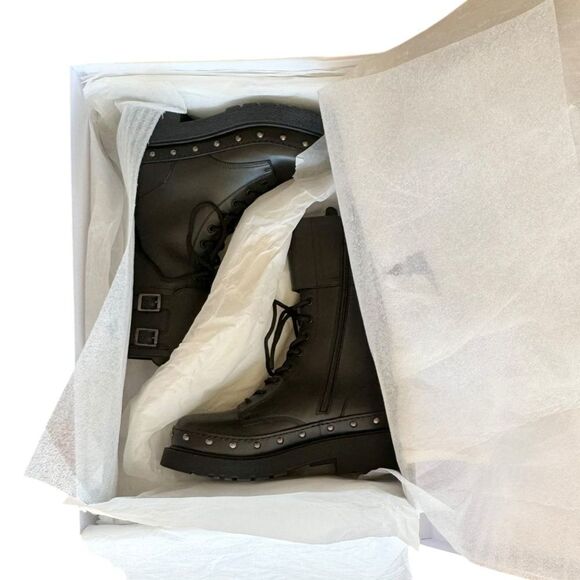 CHRISTIAN DIOR DIORQUAKE NIB Calfskin Combat Boot in Black Size 8.5 US - Picture 9 of 11